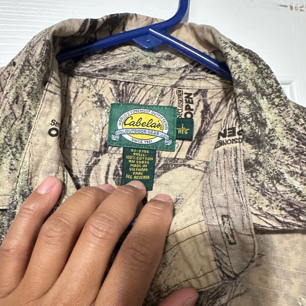 Cabela's Men's Tan Camouflage Shirt Jacket